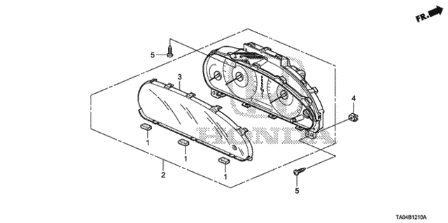 Meter Components for 2010 Honda Accord #0