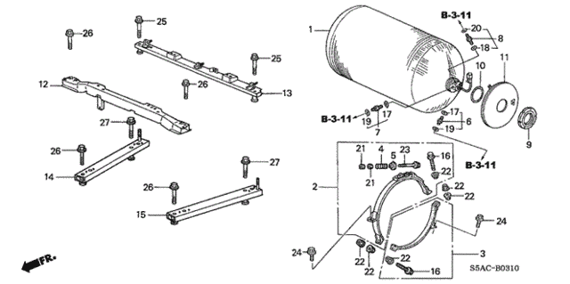 Fuel Tank (3) for 2005 Honda Civic #0