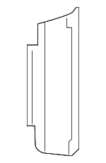 2C6Z84286A74AA - Body: Front Panel Bracket for Lincoln: Blackwood Image