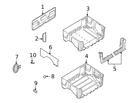 Pick UP Box Components for 2002 Lincoln Blackwood #0