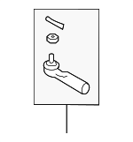 D8520AL525 - : Outer Tie Rod for INFINITI: G35 Image