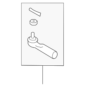 D8520AL525 - : Outer Tie Rod for INFINITI: G35 Image