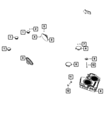 6105032AA - Electrical: Hex Flange Head Screw for Mopar Image image
