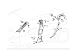 1176900425 - Covering and Lining: Trim, a-Pillar for Mercedes-Benz: CLA250 Image