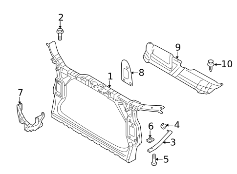 Radiator Support for 2015 Audi allroad #0