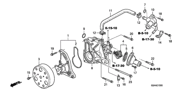 Water Pump for 2009 Honda S2000 #0