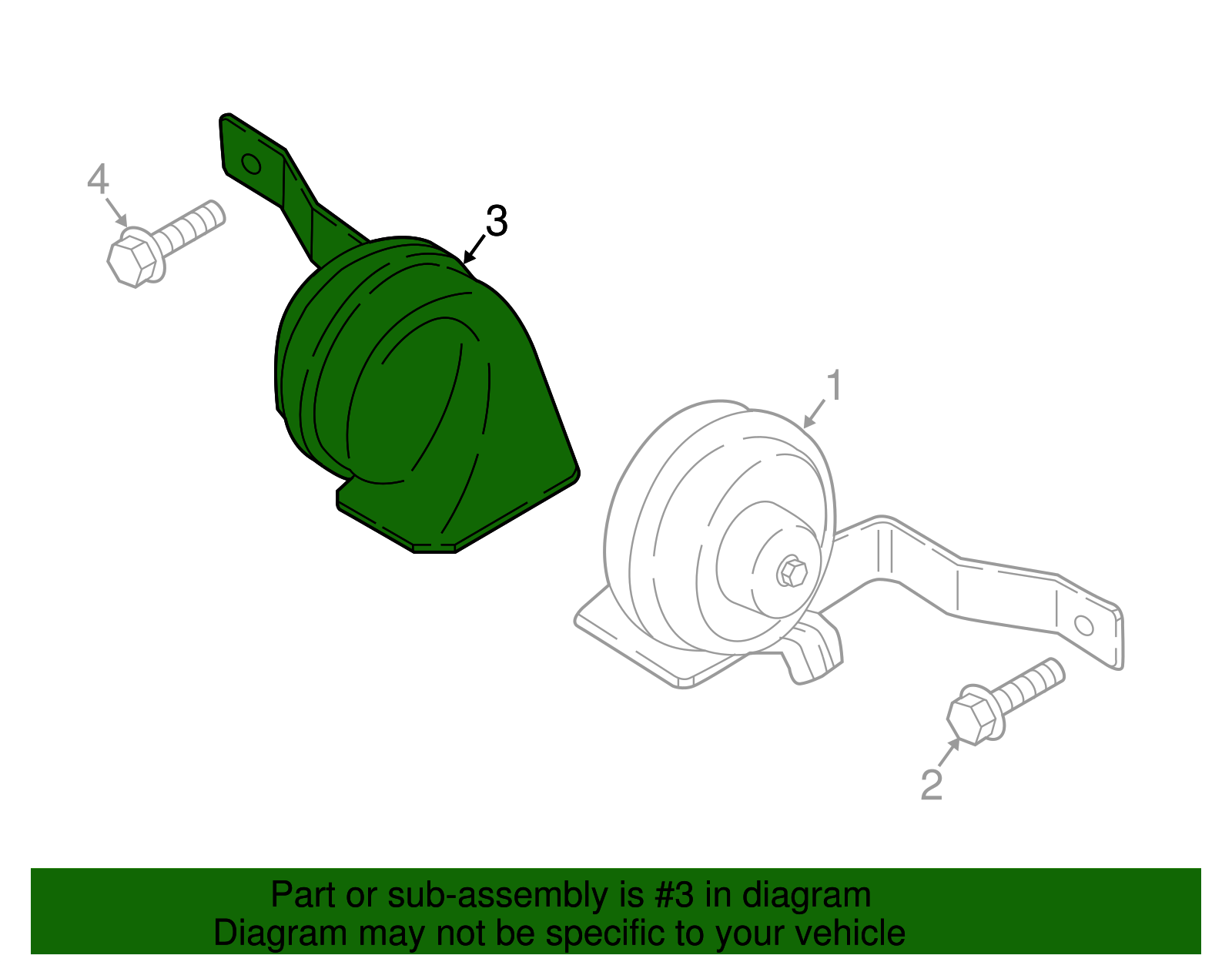 (≧∇≦) Amazon.com: OEM Genuine Kia Low Pitch Horn Sub-Assembly