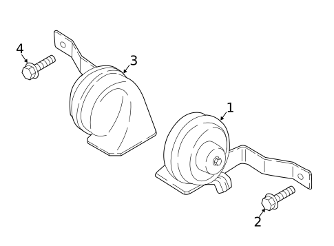 Horn for 2020 Kia Stinger #0