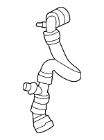 17128053469 - Cooling System: Rear Hose for BMW Image