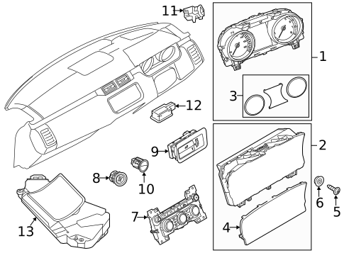 Cluster & Switches for 2022 Land Rover Discovery Sport #5