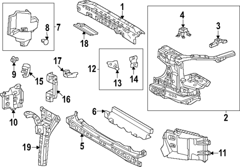 Radiator Support for 2024 Lexus GX550 #0