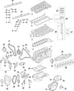 LR163044 - Engine: Rocker Arms for Land Rover: Defender 110, Defender 130, Defender 90, Discovery, Discovery Sport, Range Rover, Range Rover Evoque, Range Rover Sport, Range Rover Velar Image