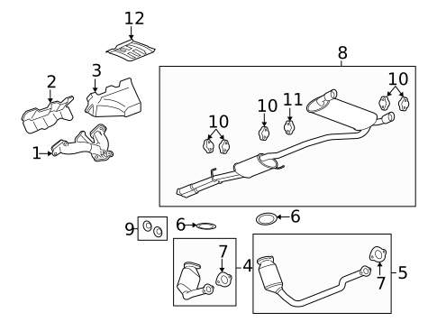 Exhaust Manifold for 2008 Saturn Vue #0