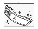 7450A714 - : Upper Grille for Mitsubishi: Galant Image