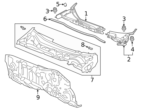 Cowl for 2014 Honda Accord #1
