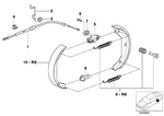 34401166237 - Brakes: Right Hand Brake Bowden Cable for BMW Image