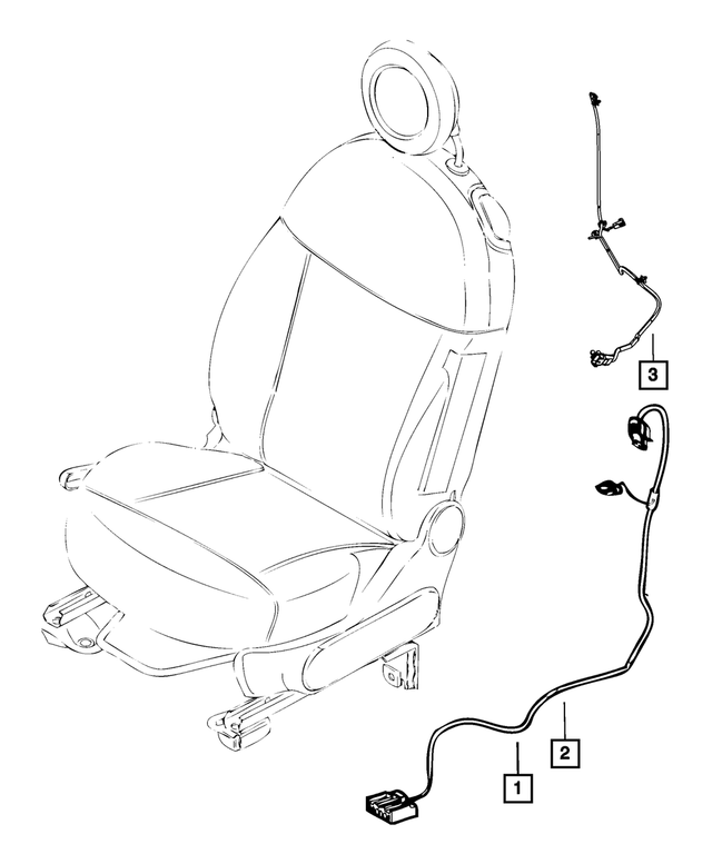 68104849AA - : Seat Wiring, Left for Mopar Image
