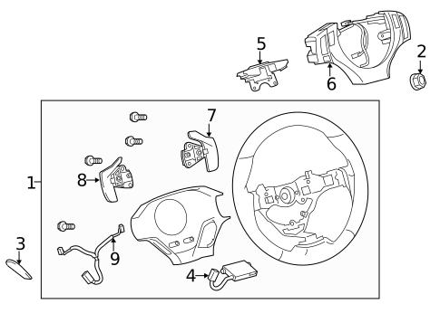 Steering Wheel & Trim for 2019 Lexus GS F #0