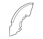 LR103593 - : Splash Shield for Land Rover: Range Rover, Range Rover Sport Image