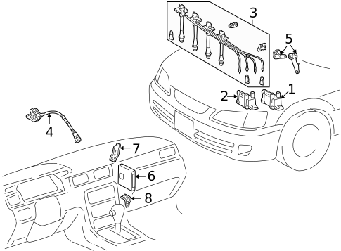 Powertrain Control for 1999 Toyota Solara #0