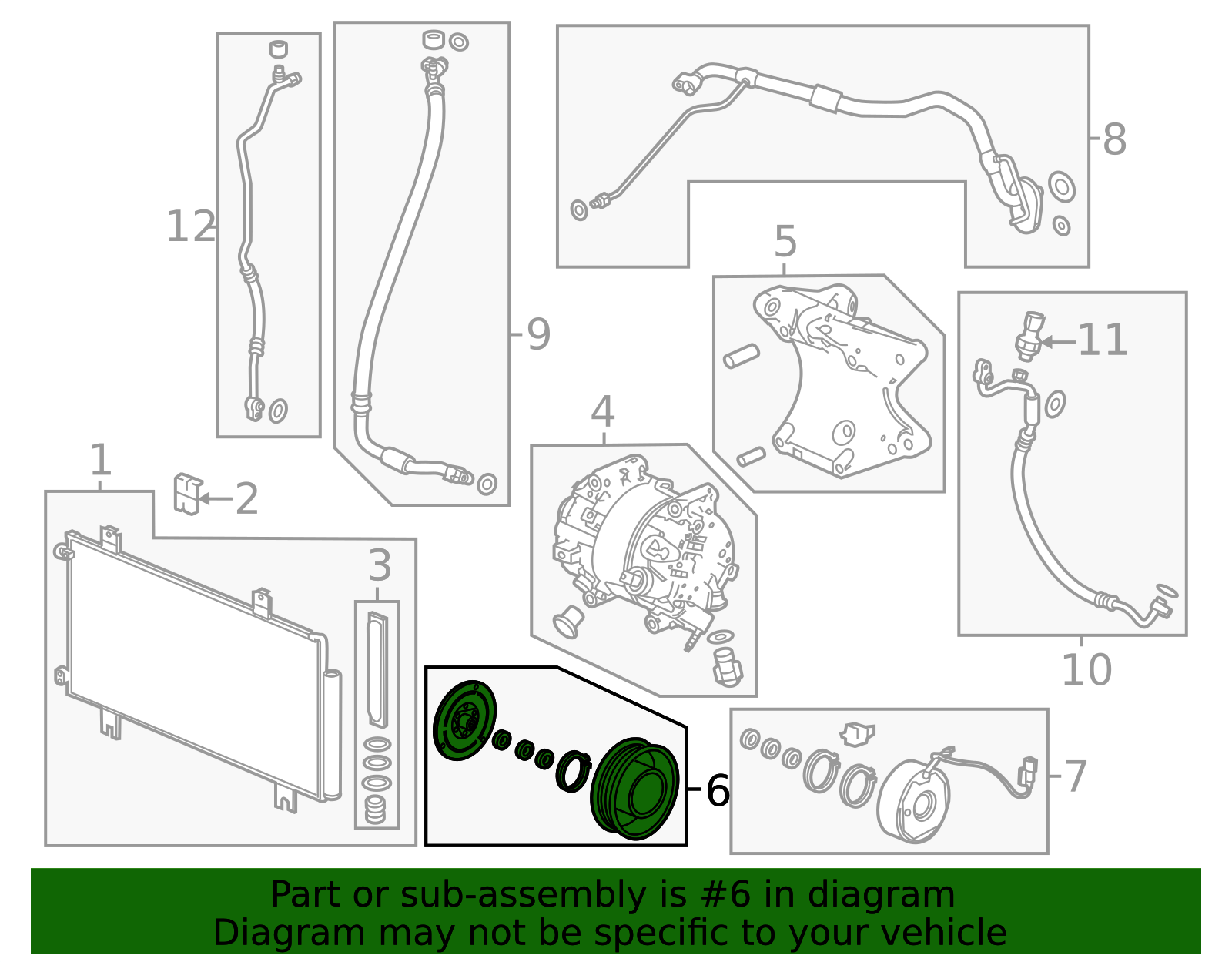 2023-2026 Honda A/C Compressor Clutch Pulley 38900-61A-A01 | OEM Parts ...