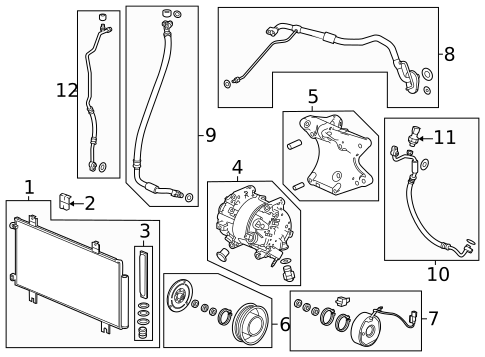 A/C Accumulator/Receiver Drier for 2023 Honda Pilot #0