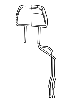 6PL731T5AB - Body: Headrest, Center for Jeep: Grand Cherokee, Grand Cherokee L Image