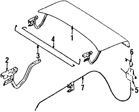 Lid & Components for 1991 Subaru XT #0