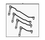2750123B70 - Electrical: Plug Wire Set for Hyundai: Elantra, Tiburon, Tucson Image