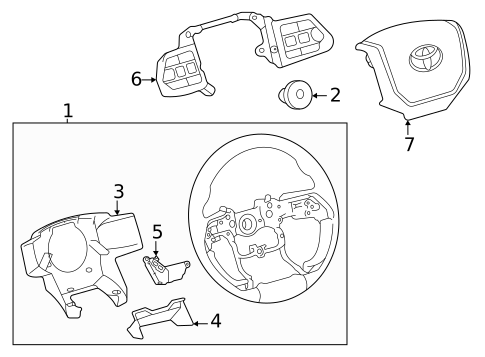 Steering Wheel for 2025 Toyota Tacoma #0