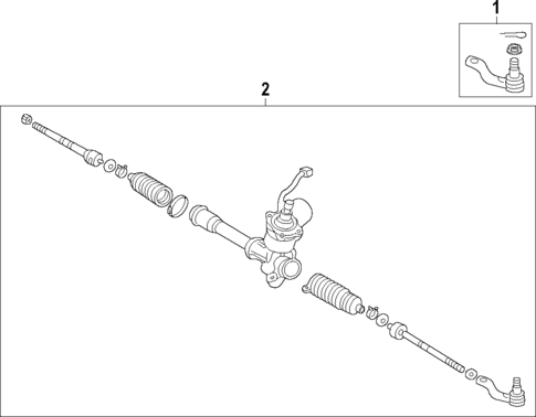 Steering Gear & Linkage for 2012 Lexus RX450h #1