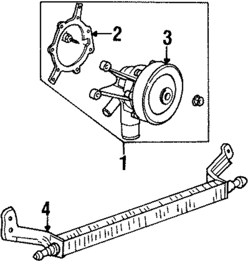Power Steering Oil Cooler for 1996 Ford Taurus #0