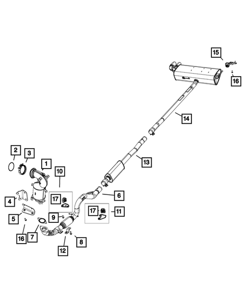 Exhaust System for 2019 Jeep Compass #2