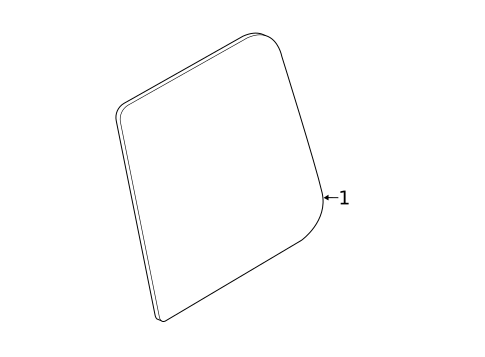 Glass - Rear Door for 2018 Nissan TITAN XD #1