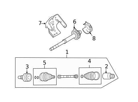 CV Components for 2010 Mercury Mariner #0