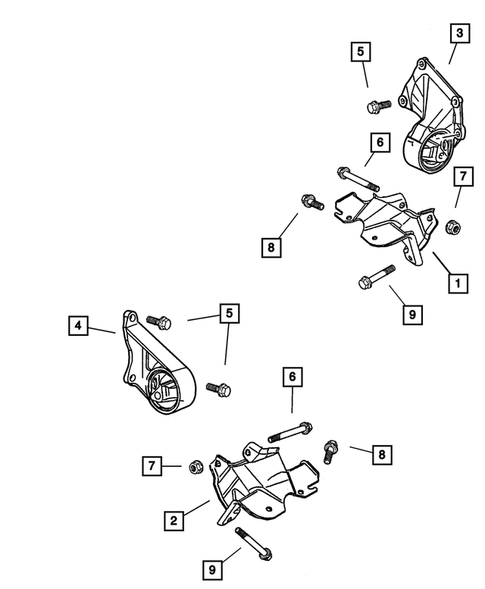 Engine Mounting for 2004 Jeep Grand Cherokee #0