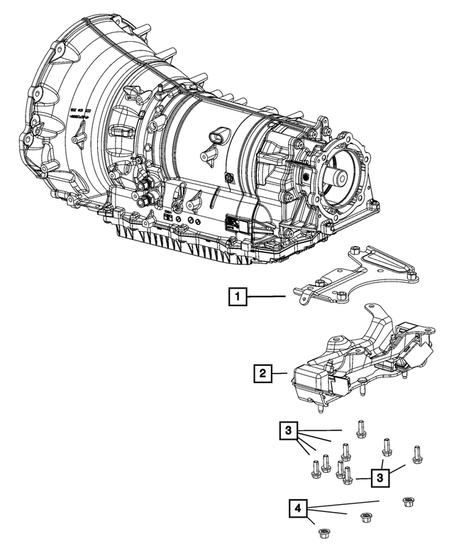 68361325AA - Transmission: Transmission Mount Bracket for Mopar Image