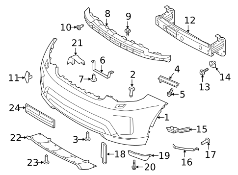 Bumper & Components - Front for 2023 Land Rover Discovery #0