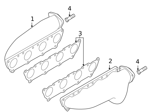 Exhaust Manifold for 2004 Audi A8 Quattro #0