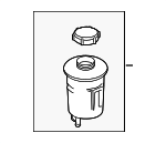 LR061407 - Steering: Reservoir Assembly for Land Rover: LR3, LR4, Range Rover, Range Rover Sport Image