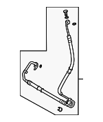 QEP500232 - Steering: 2005-2007 Land Rover LR3 - Pressure Hose for Land Rover: LR3 Image