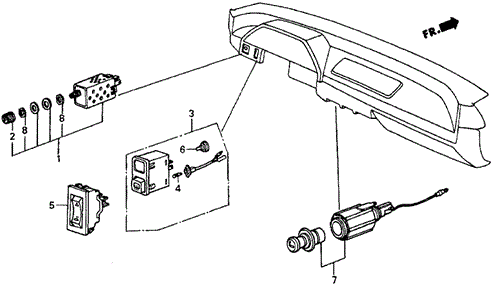 Switch for 1986 Honda Civic #0