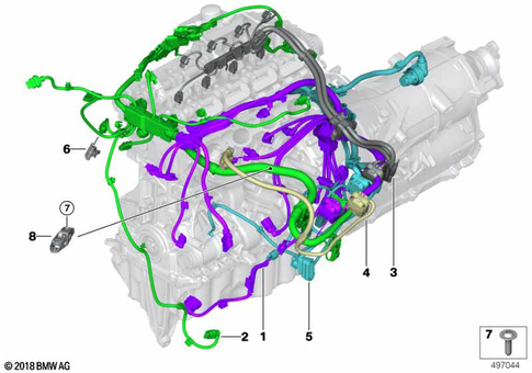 Engine Wiring Harness for 2016 BMW 530iX #0