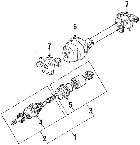 Axle Shaft & Joints for 1991 Isuzu Pickup #0