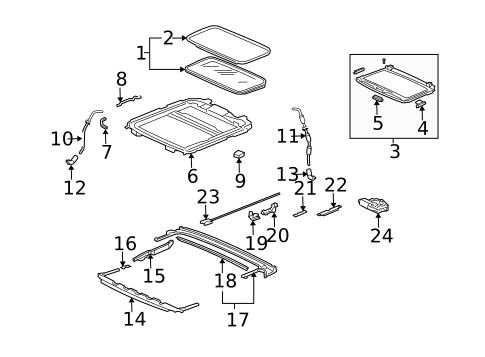 Sunroof for 2005 Honda Accord #1