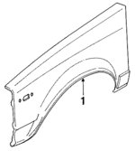 BA2052111A - Body: Fender for Mazda: GLC Image