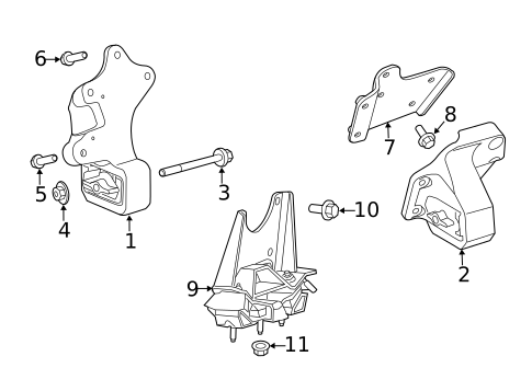 Engine & Trans Mounting for 2014 Ram 1500 #1