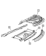 68037698AH - Body Sheet Metal Except Doors: Rear Shelf Panel for Mopar Image