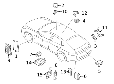Control Units for 2020 Porsche Panamera #0
