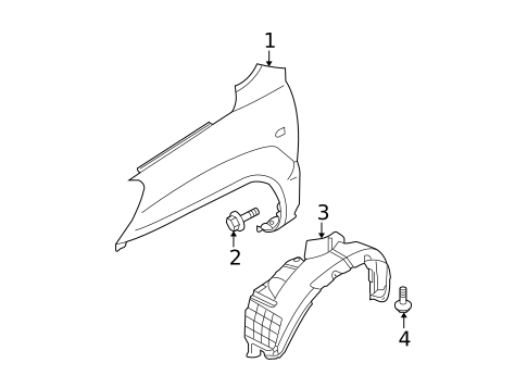 Fender & Components for 2009 Kia Sportage #0
